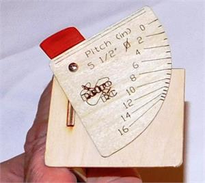 Dedicated 5 1/2" Prop Pitch Gauge